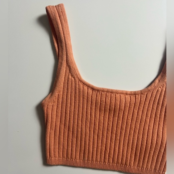 Wilfred Aritzia Sweater Tank, Orange, Size 2XS - Picture 3 of 5